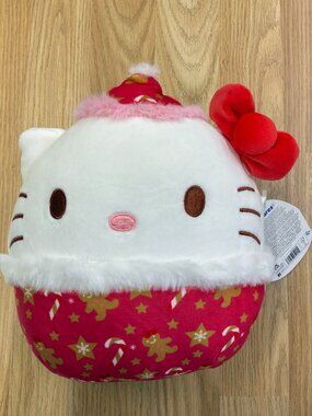 Squishmallows 8" Hello Kitty Gingerbread Print